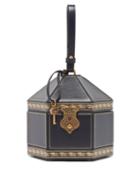 Matchesfashion.com Gucci - Geometric Leather Wristlet Clutch - Womens - Navy