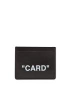 Matchesfashion.com Off-white - Quote Leather Cardholder - Mens - Black White