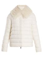 Moncler Gamme Rouge Fur-trimmed Quilted-down Cashmere Jacket
