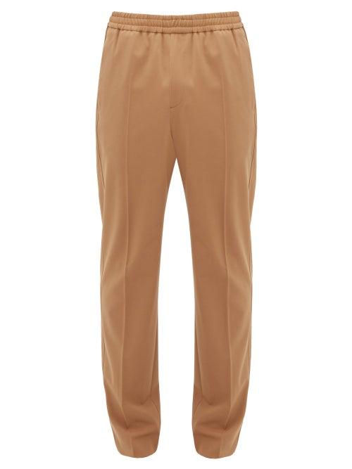 Matchesfashion.com Joseph - Ettrick Elasticated Waist Tapered Twill Trousers - Mens - Camel