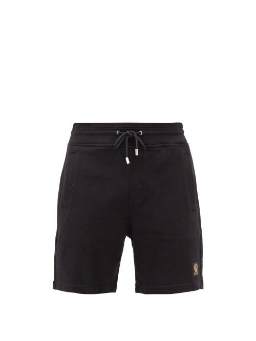 Belstaff - Logo-patch Cotton-jersey Shorts - Mens - Black