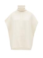 Matchesfashion.com Joseph - Roll Neck Wool Blend Poncho - Womens - Ivory