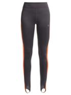Matchesfashion.com Calvin Klein Performance - Side Stripe Stirrup Leggings - Womens - Dark Grey