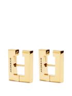 Givenchy - G-square Logo-engraved Earrings - Womens - Gold