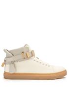 Buscemi 100mm Buckle High-top Canvas Trainers