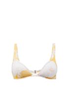 Matchesfashion.com Ephemera - Mai Tai Underwired Recycled Fibre-blend Bikini Top - Womens - Orange Multi