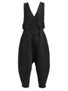 Matchesfashion.com Pleats Please Issey Miyake - Tech Pleated Voluminous Jumpsuit - Womens - Black