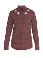 Givenchy Star-print Checked Cotton Shirt