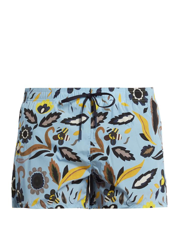 Fendi Garden-print Swim Shorts