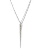 Parts Of Four - Medium Spike Diamond & Sterling-silver Necklace - Mens - Silver