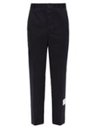 Matchesfashion.com Thom Browne - Unconstructed Cotton Chino Trousers - Mens - Navy