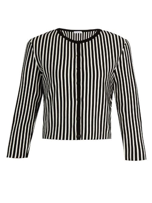 Tomas Maier Stripe-intarsia Round-neck Cardigan