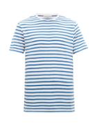 Matchesfashion.com Officine Gnrale - Striped Cotton Blend Jersey T Shirt - Mens - Blue White