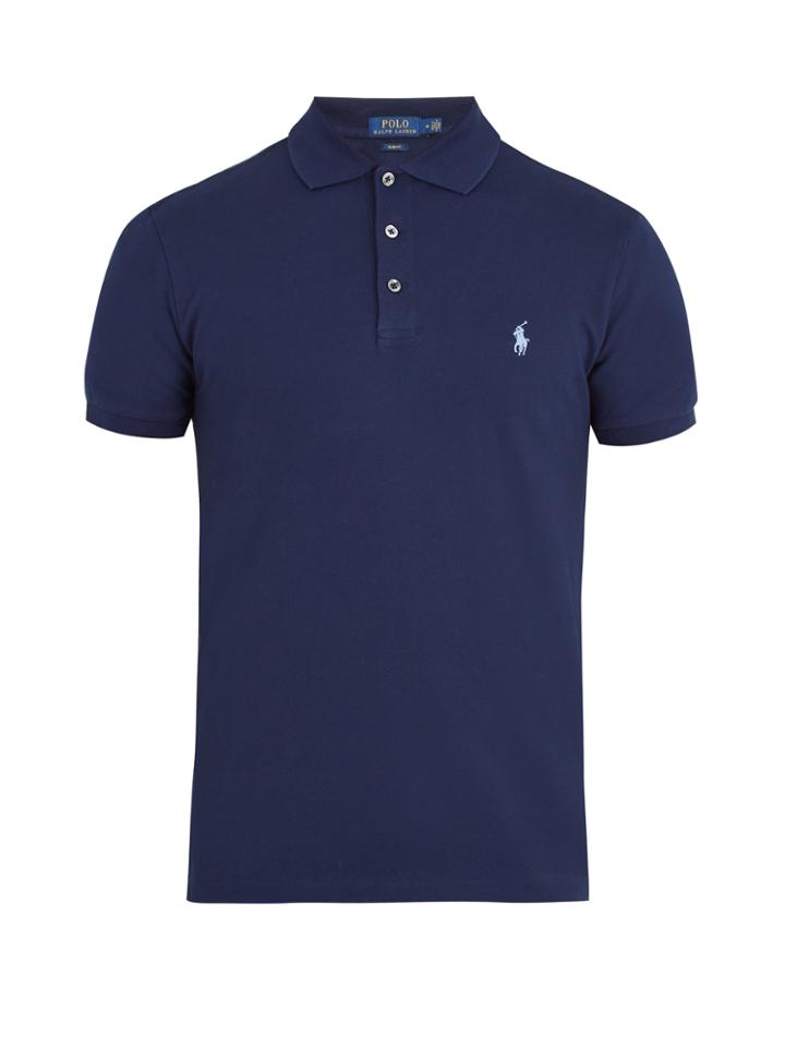 Polo Ralph Lauren Logo-embroidered Stretch-cotton Piqu Polo Shirt