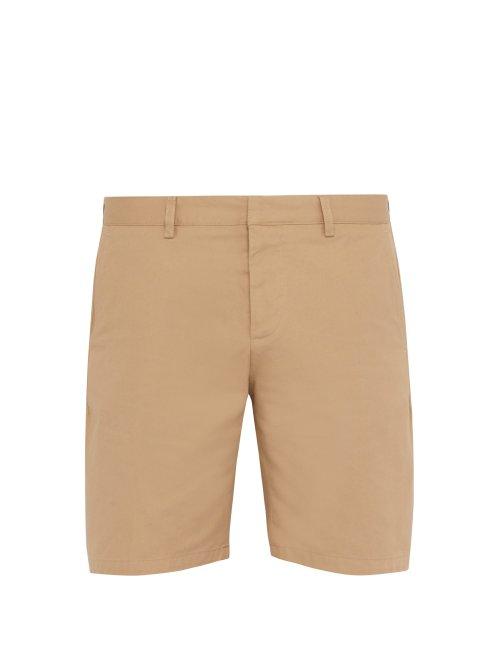 Matchesfashion.com Ami - Bermuda Cotton Shorts - Mens - Beige