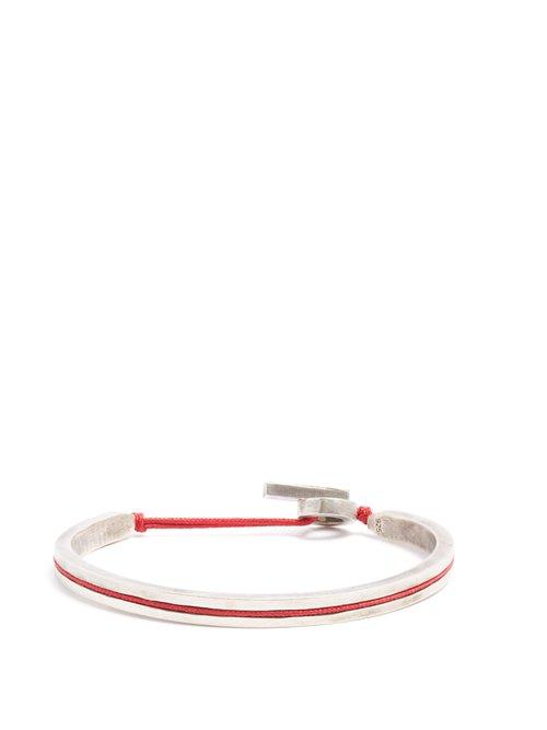 Matchesfashion.com M Cohen - Sterling Silver Cuff - Mens - Silver Multi