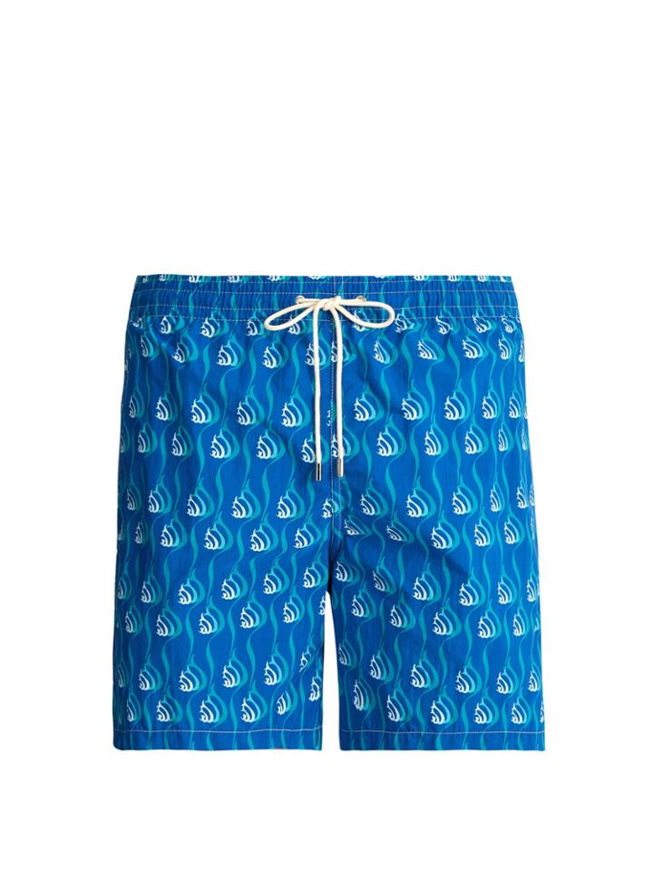 Le Sirenuse, Positano Snail-print Swim Shorts