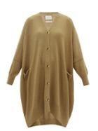 Lauren Manoogian - Oversized Alpaca-blend Cardigan - Womens - Camel