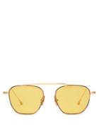 Matchesfashion.com Lunetterie Generale - Spitfire Aviator Metal Sunglasses - Mens - Gold