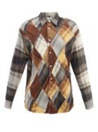 Noma T.d. - Patchwork Plaid Cotton-flannel Shirt - Mens - Multi