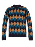 Prada Diamond-jacquard Virgin Wool Sweater