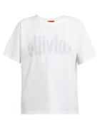 Matchesfashion.com Colville - Logo Printed Cotton Jersey T Shirt - Womens - White Multi