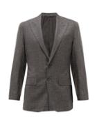 Matchesfashion.com Thom Sweeney - Single-breasted Wool-blend Jacket - Mens - Grey