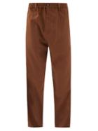 Matchesfashion.com Marni - Elasticated-waist Tropical-wool Trousers - Mens - Brown