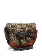 Matchesfashion.com Loewe - Gate Small Raffia And Leather Cross Body Bag - Womens - Tan