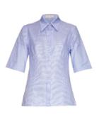 Stella Mccartney Helen Cut-out Back Hound's-tooth Cotton Shirt