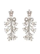 Oscar De La Renta Bow Crystal-embellished Earrings