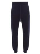 Allude - Drawstring-waist Wool-cashmere Blend Track Pants - Mens - Navy