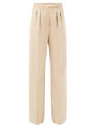 Matchesfashion.com Max Mara - Josef Trousers - Womens - Beige