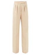 Matchesfashion.com Max Mara - Josef Trousers - Womens - Beige