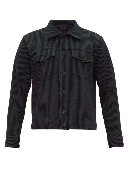 Matchesfashion.com Homme Pliss Issey Miyake - Pliss Twill Jacket - Mens - Black