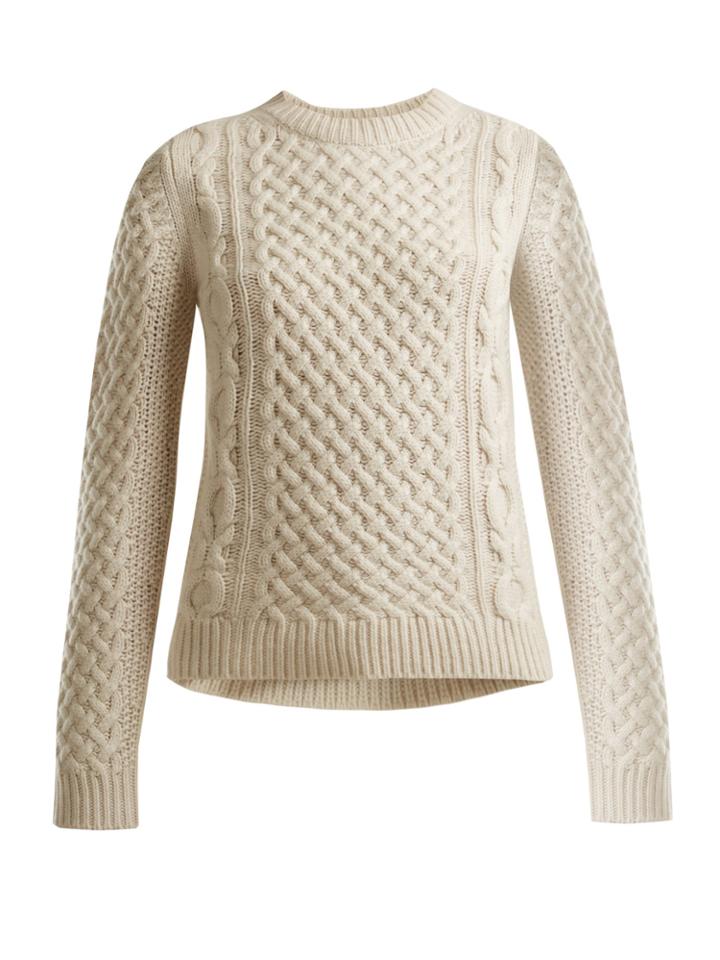 Nili Lotan Cable-knit Cashmere Sweater