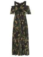 Sonia Rykiel Swallow Camouflage-print Crepe Dress