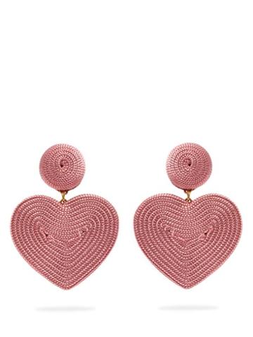 Matchesfashion.com Rebecca De Ravenel - Cora Clip On Earrings - Womens - Pink