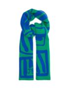 Matchesfashion.com Begg & Co. - X John Booth Double Faced Lambswool Blend Scarf - Mens - Green