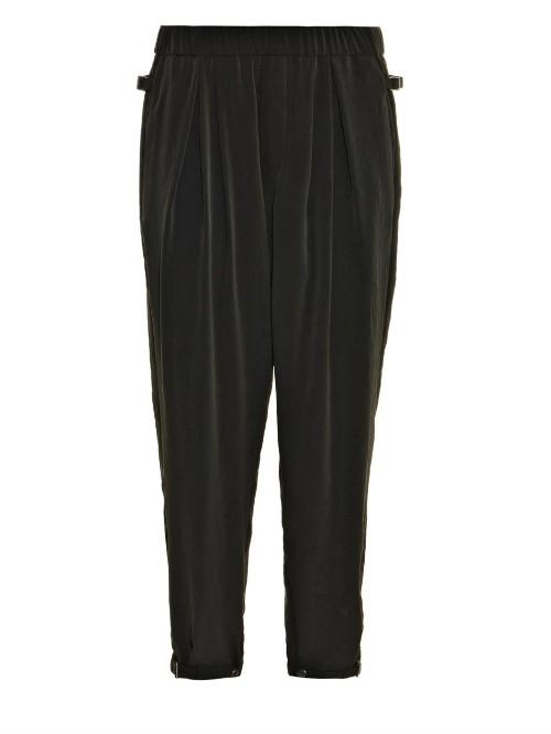 Helmut Lang Terra Draped Relaxed-leg Track Pants