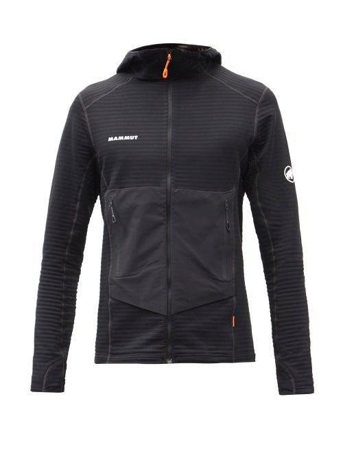 Mens Activewear Mammut Delta X - Aconcagua Technical Mid-layer Hooded Jacket - Mens - Black