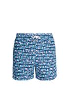Frescobol Carioca Sports Bossa-print Swim Shorts