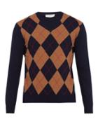Éditions M.r Argyle Merino Wool Sweater