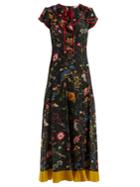 Redvalentino Floral-print Silk Dress