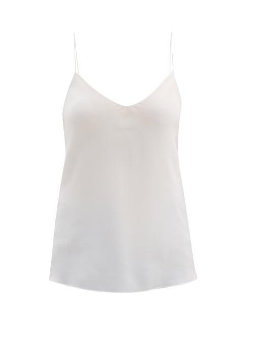 Matchesfashion.com Raey - Thin-strap Silk Crepe De Chine Cami Top - Womens - Ivory