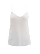 Matchesfashion.com Raey - Thin-strap Silk Crepe De Chine Cami Top - Womens - Ivory