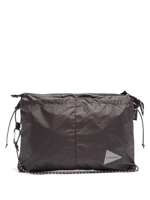 Matchesfashion.com And Wander - Logo-print Ripstop Cross-body Bag - Mens - Black