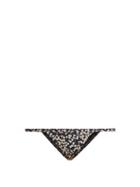 Matchesfashion.com Matteau - The Petite Blossom Print Bikini Briefs - Womens - Black Navy
