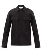 Matchesfashion.com Jil Sander - Patch-pocket Cotton-twill Shirt - Mens - Black