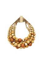 Rosantica By Michela Panero Cicala Layered Wooden-bead Necklace